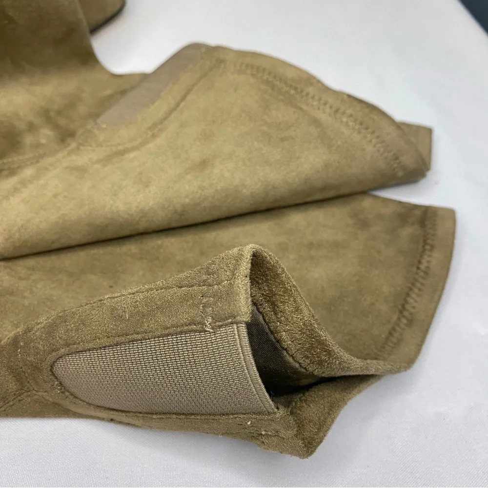 Marc Fisher LTD Charlote Suede Over Knee Boot Tan Size 9